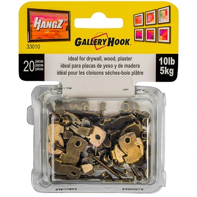HangZ™ 10lb. Gallery Picture Hooks, 20ct.