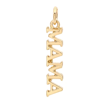 12 Pack: 14K Gold Plated Mama Charm by Bead Landing™