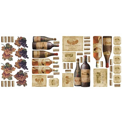 RoomMates Wine Tasting Peel & Stick Wall Decals