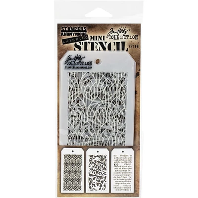 Stampers Anonymous Tim Holtz® Mini Layered Stencil Set No.49