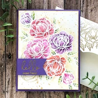 Hero Arts + Gina K Friendship Blooms Stamp Set