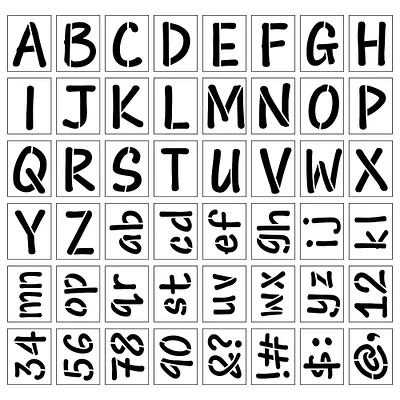 12 Pack: 4.5" Alphabet Stencils by Craft Smart®