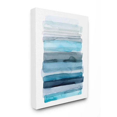 Stupell Industries Blue & Gray Ombre Abstract Lines Canvas Wall Art