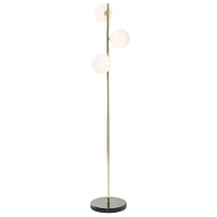 CosmoLiving by Cosmopolitan 55" Gold Metal Modern Floor Lamp