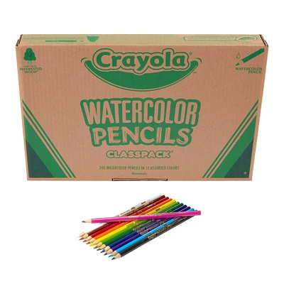 Crayola® 240 Piece Watercolor Colored Pencils Classpack