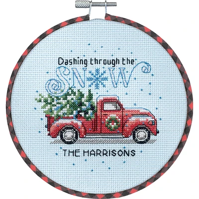 Dimensions® Learn-A-Craft Holiday Family Truck Counted Cross Stitch Kit