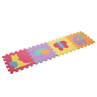 Toy Time Interlocking Foam Tile Play Mat with Animals