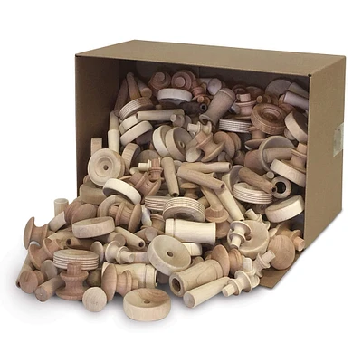 6 Pack: Creativity Street® Natural Wood Turnings Set