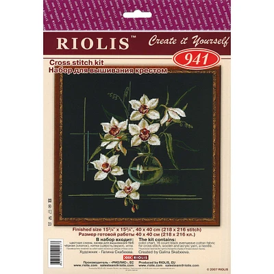 RIOLIS White Orchid Cross Stitch Kit