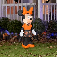 3.5ft. Airblown® Inflatable Halloween Minnie with Candy Toss Skirt