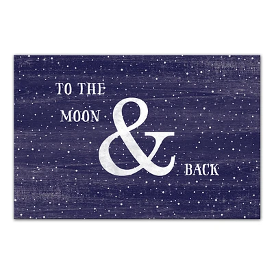 To The Moon & Back Canvas Wall Art