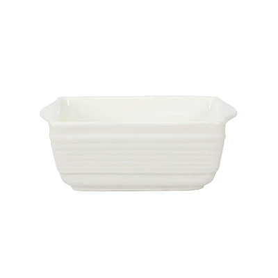 White Ceramic Mini Loaf Pan by Celebrate It™