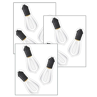 Schoolgirl Style™ Industrial Café Vintage Light Bulb Cut-Outs, 3 Packs of 36