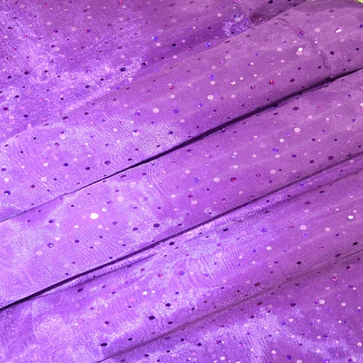 Feldman Purple Dots Organza