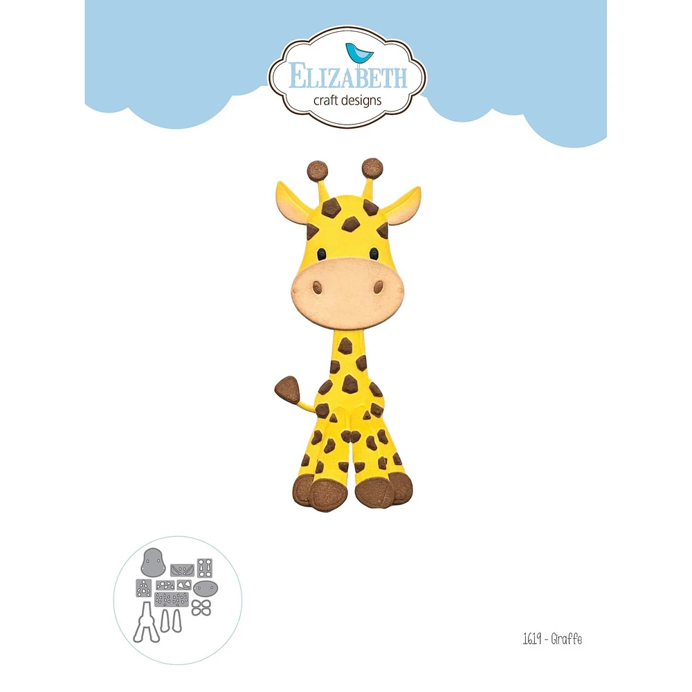 Elizabeth Craft Metal Die-Giraffe 1.4"X3.8"