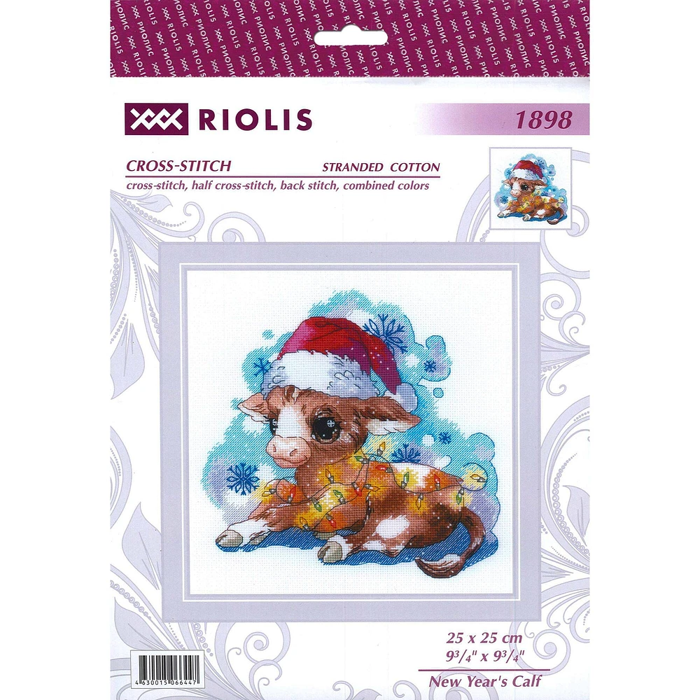 RIOLIS New Year's Calf Cross Stitch Kit