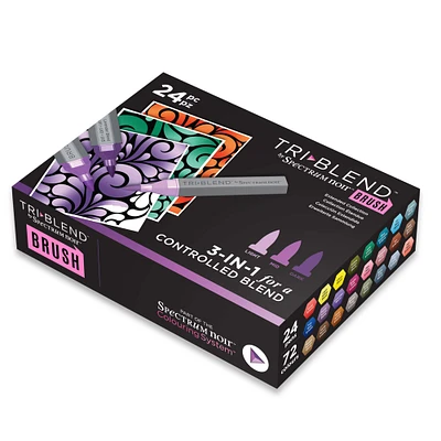 Spectrum Noir™ Triblend™ 24 Color Extended Brush Marker Collection