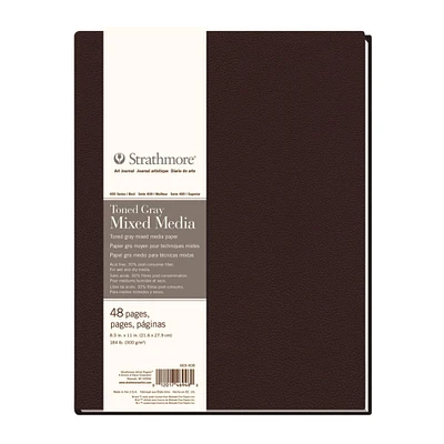 Strathmore® 400 Series Hardbound Toned Gray Mixed Media Art Journal