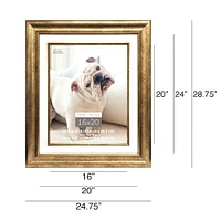 Champagne Frame, 20" x 24" With 16" x 20" Mat, Home Collection By Studio Décor®