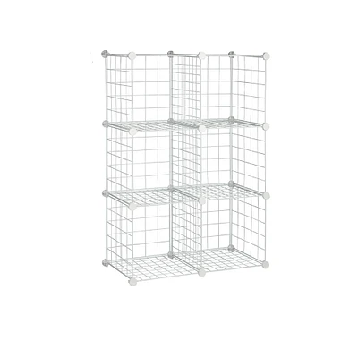 Honey Can Do White 6-Pack Modular Mesh Storage Cube