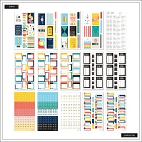 The Classic Happy Planner® Bright Retro Value Pack Stickers