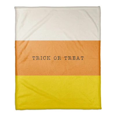 Candy Corn Treat Fleece Throw