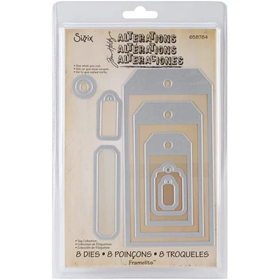 Sizzix® Framelits™ Tag Collection Dies by Tim Holtz®