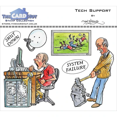 The Card Hut by Mark Bardsley Garden Sheds Tech Support Clear Stamps
