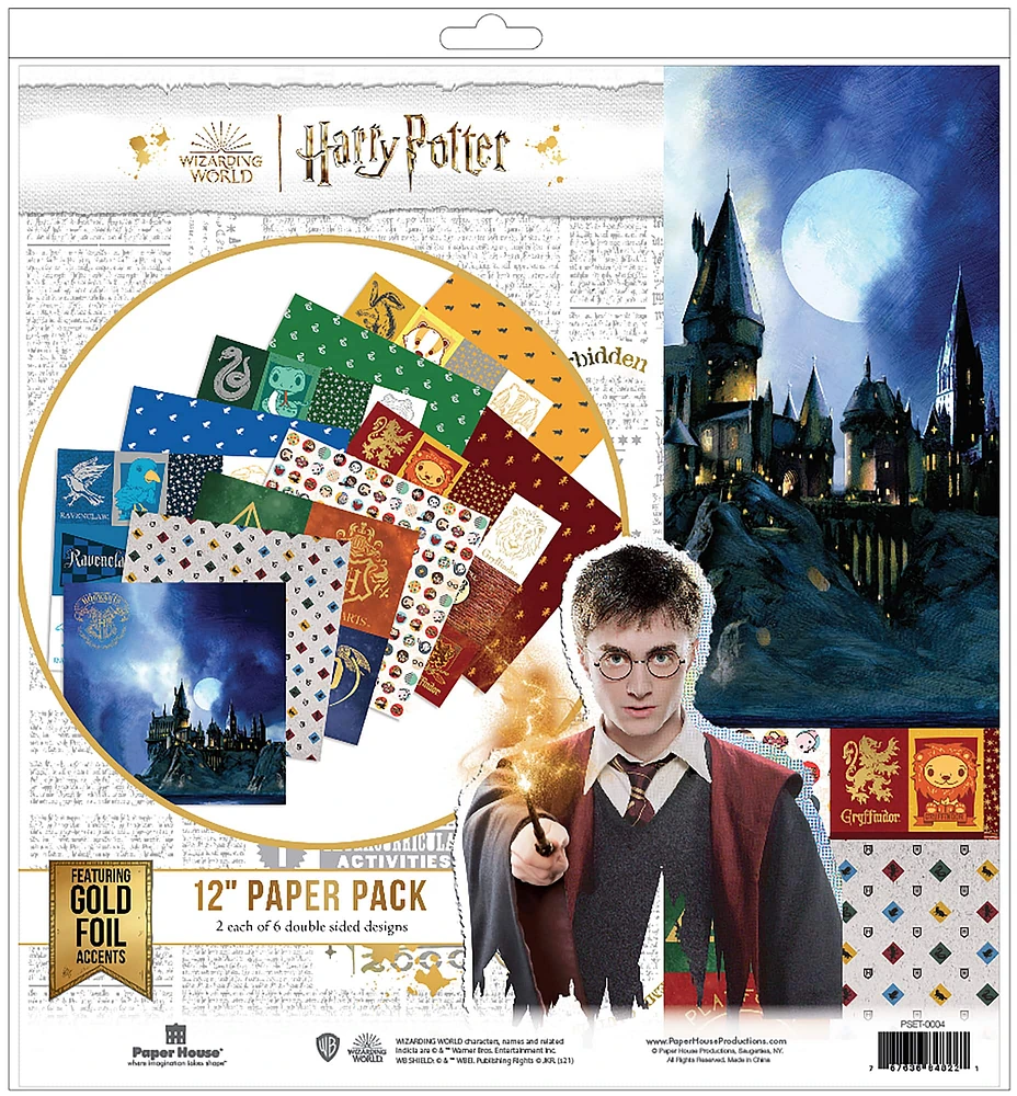 Paper House® Harry Potter™ 12" x 12" Paper, 12 Sheets