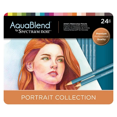 Spectrum Noir™ Aquablend™ Portraits 24 Color Watercolor Pencil Set