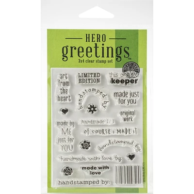 Hero Arts Greetings Limited Edition Clear Stamps