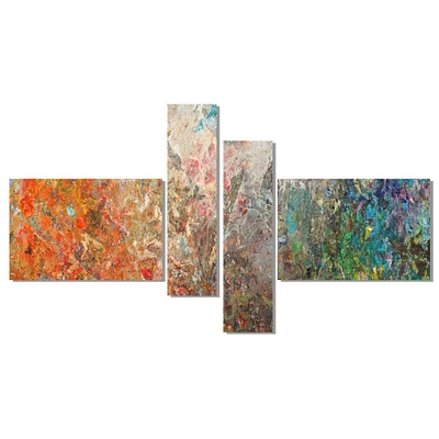 Designart - Board Stained Abstract Art