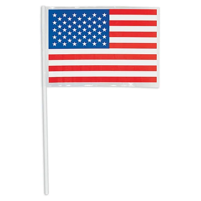 10" Patriotic American Flag, 48ct.