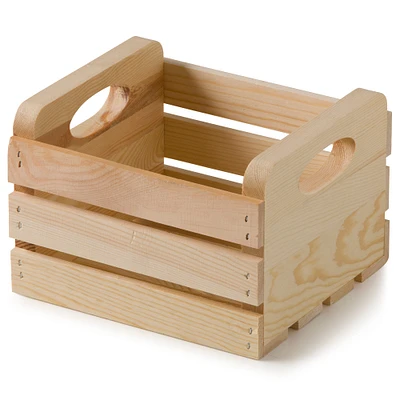 8" Wood Crate With Cutout Handles by Make Market®