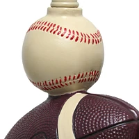 Simple Designs™ 22" Basketball, Baseball, Football Table Lamp with Beige Shade