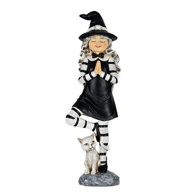 9'' Yoga Pose Witch Tabletop Halloween Décor