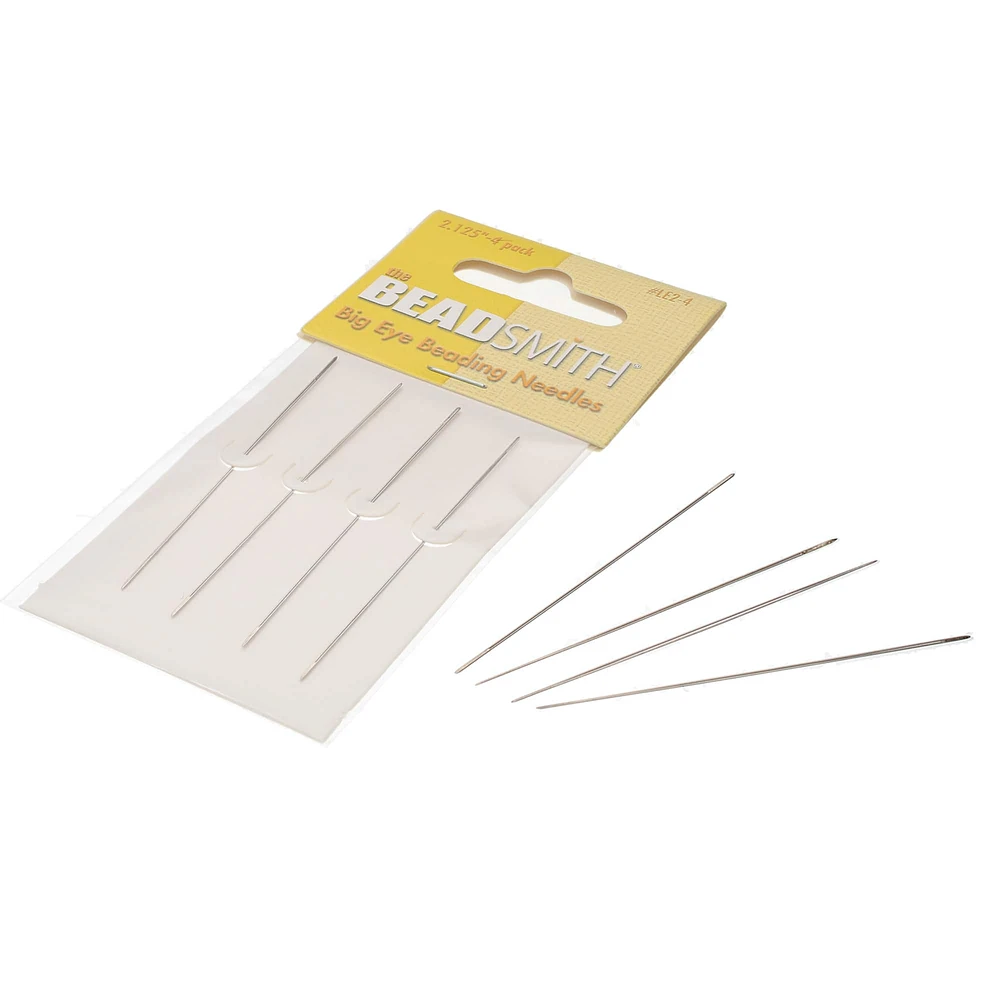 The Beadsmith® Large Eye 2.125" Beading Needles