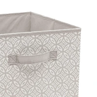 Simplify Gray Boho Collapsible Storage Cube