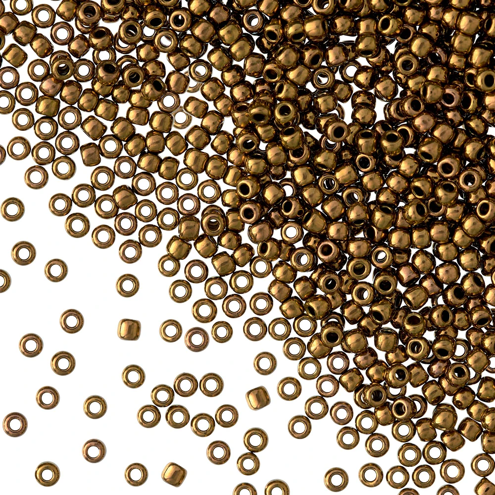 Toho Seed Beads, 2.2 mm Bronze Gold