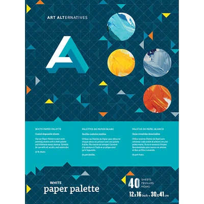 Art Alternatives White Paper Palette Pad