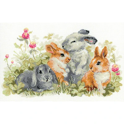 RIOLIS Funny Rabbits Counted Cross Stitch Kit
