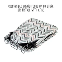 Honey Can Do Patterned Tabletop Collapsible Ironing Board with Cover