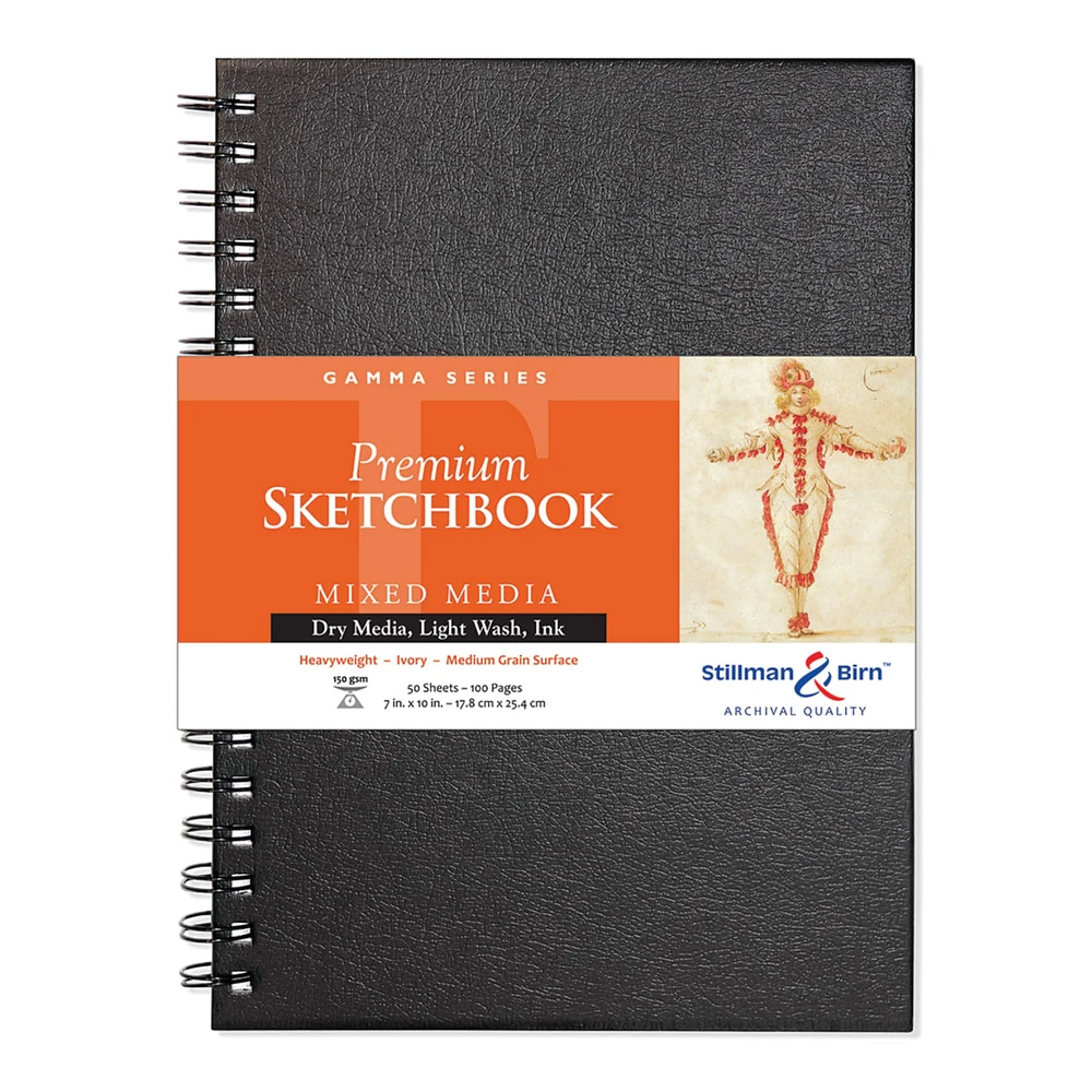 Stillman & Birn™ Gamma Series Premium Spiral Hardcover Mixed Media Sketchbook