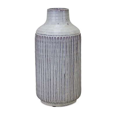 12.25" Gray Terracotta Vase