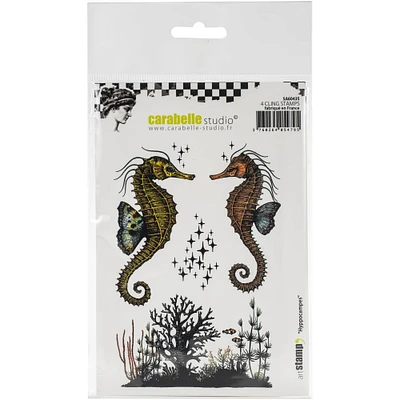 Carabelle Studio® Seahorses Cling Stamps