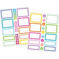 Teacher Created Resources Colorful Labels Planner Stickers, 6 packs of 96