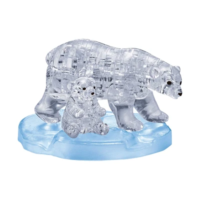BePuzzled® Original 3D Crystal Puzzle™ Polar Bear & Baby 40 Piece Puzzle