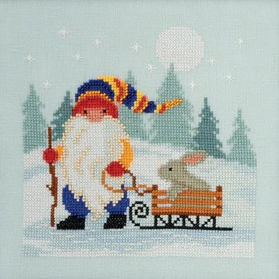 Mill Hill® Sledding Gnome Counted Cross Stitch Kit