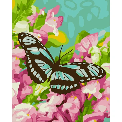 Butterfly & Snapdragons Paint-by-Number Kit by Artist's Loft™