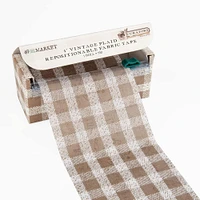 49 And Market Curators Essential 4'' Vintage Plaid Fabric Tape Roll, 16ft.
